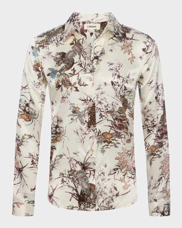 Tapestry Jungle Tyler Silk Blous